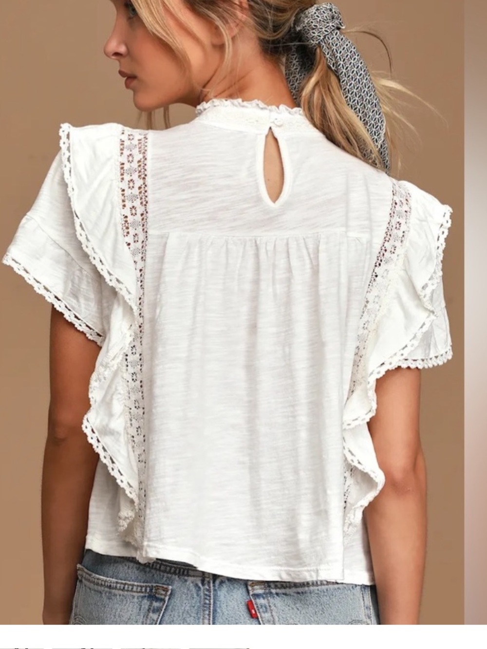 Free People White Blouse - Picture 2 of 8